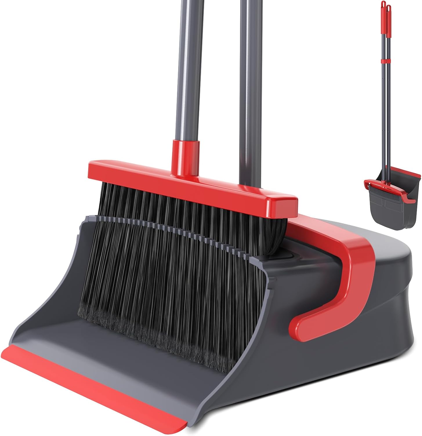 Broom with Dustpan Set for Pet Hair and Dust