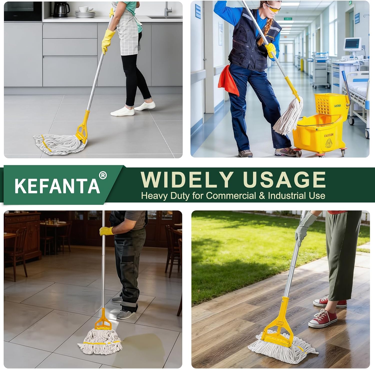 Commercial Cotton String Mop, Heavy Duty