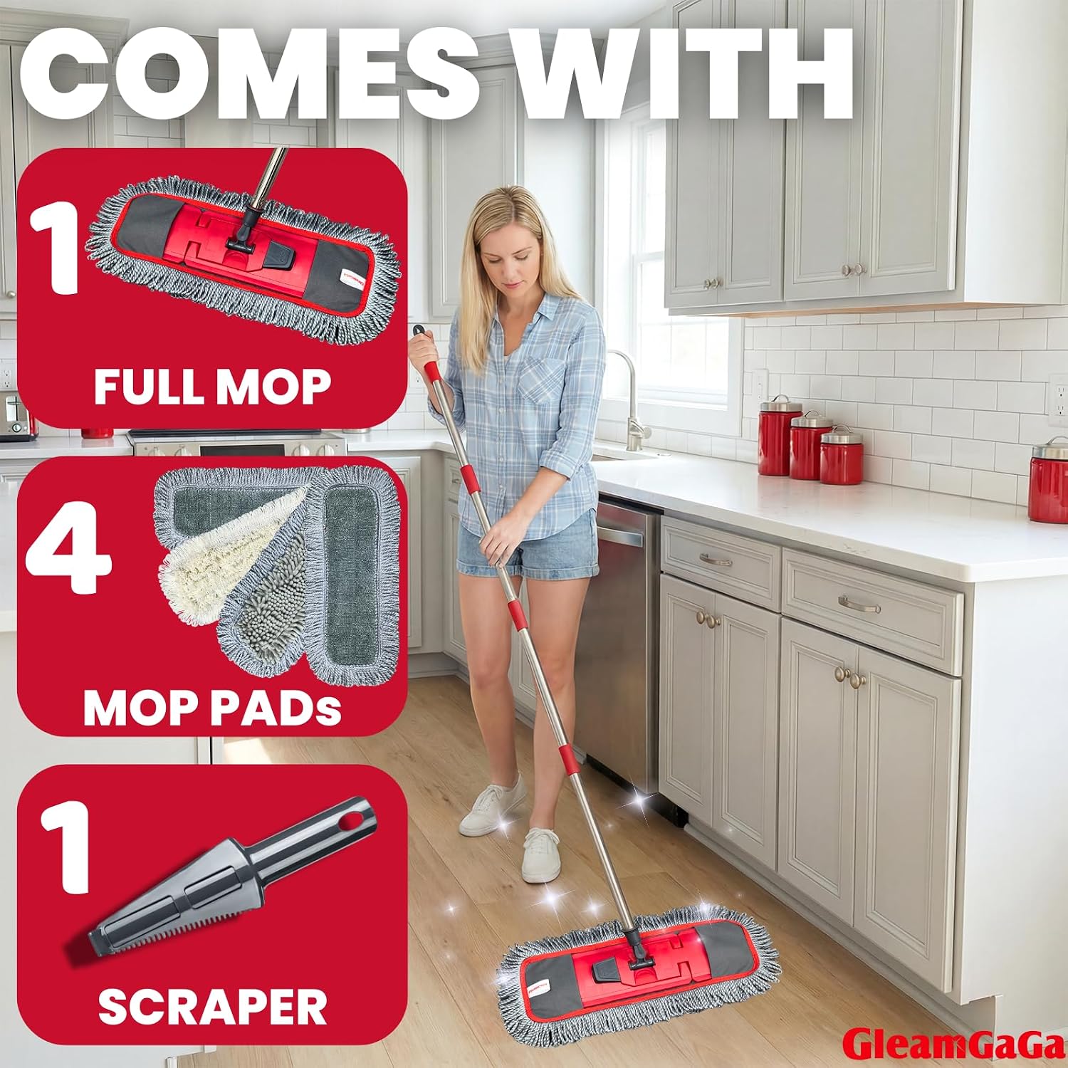 Dust Mop for Hardwood, Laminate and Tile Floors