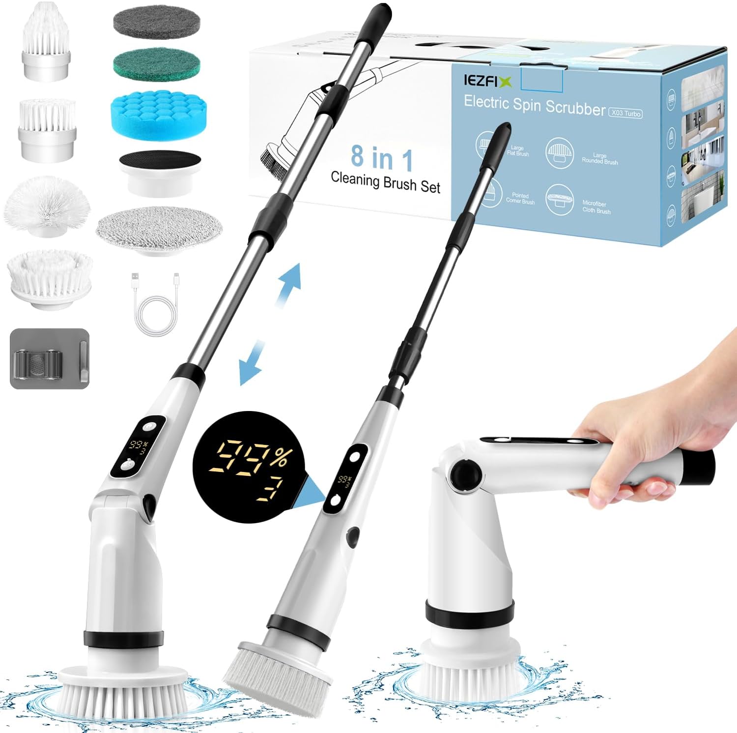 Electric Spin Scrubber for Shower and Bathroom