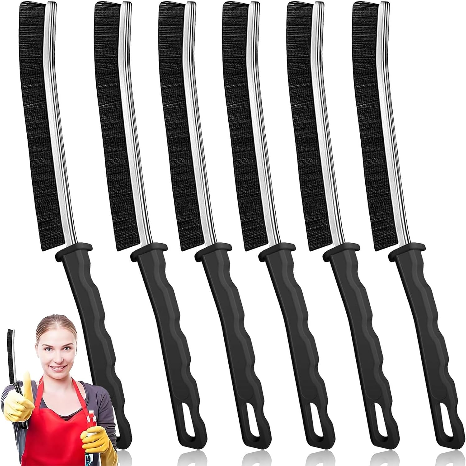 Hard Bristle Gap Cleaning Brush Set