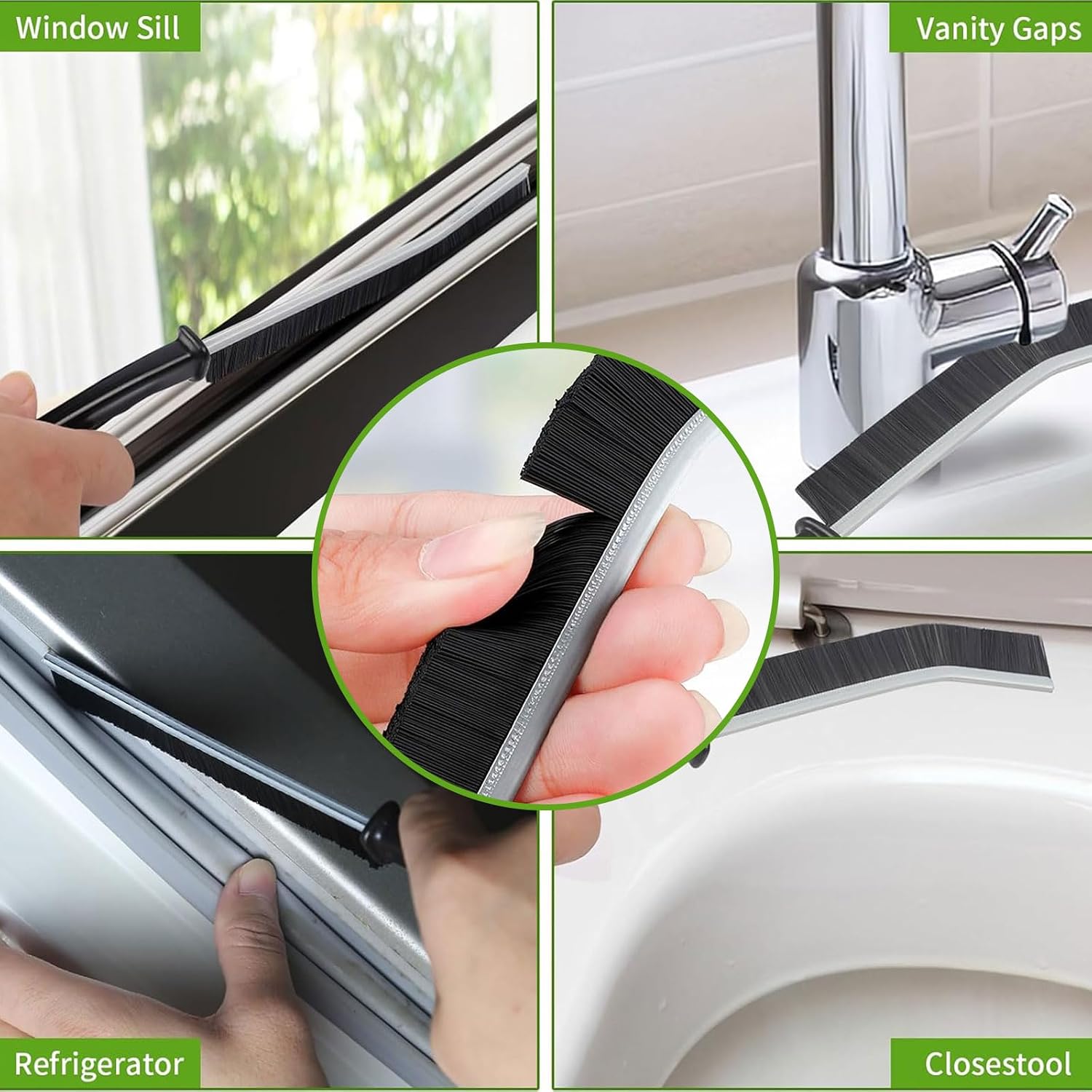 Hard Bristle Gap Cleaning Brush Set