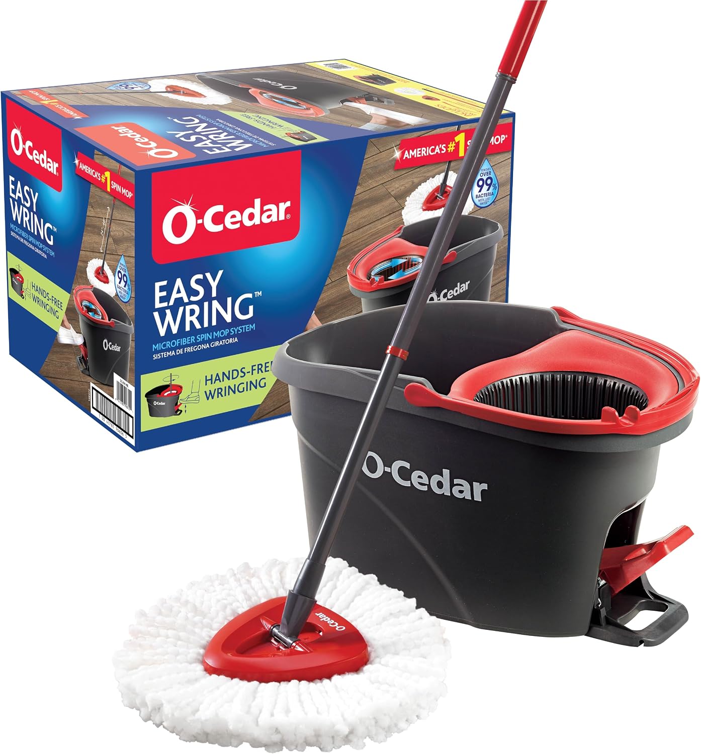 Microfiber Spin Mop with Bucket and Wringer