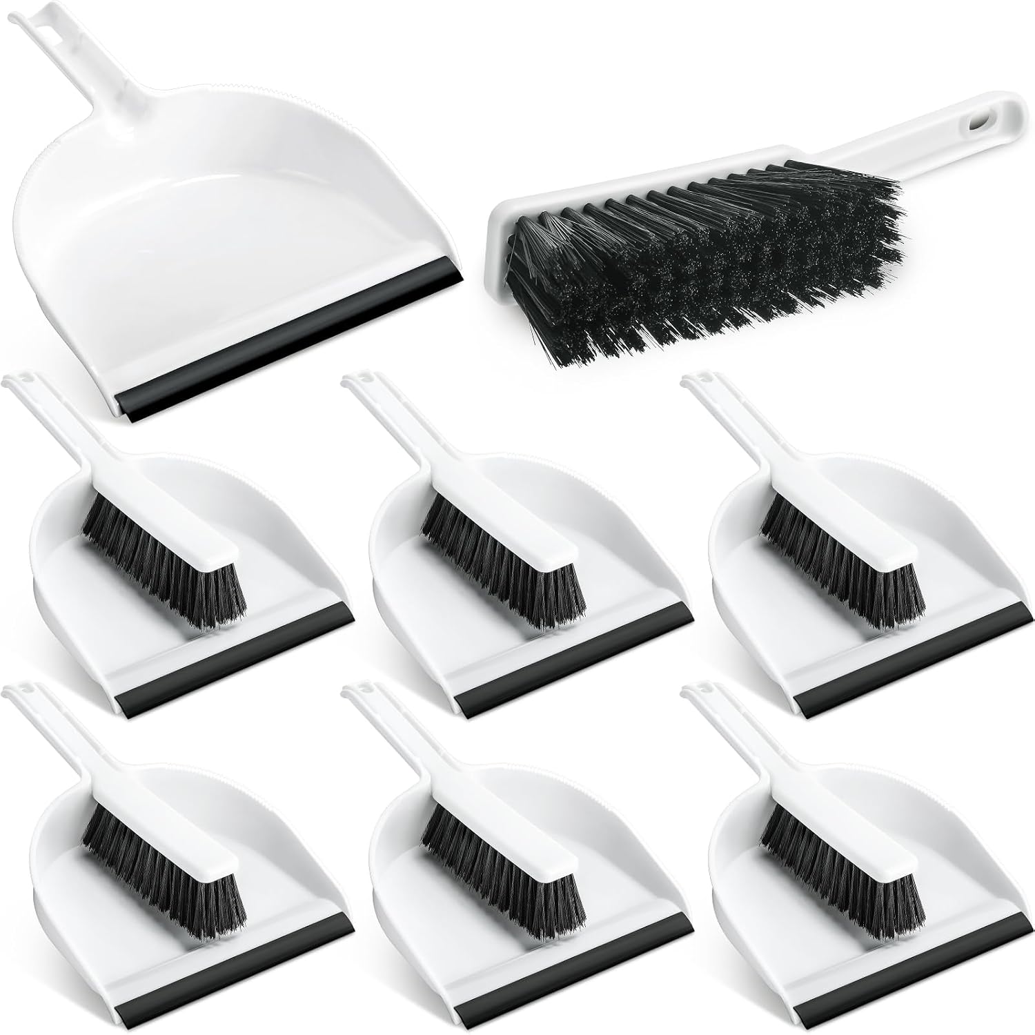 Mini Dustpan and Brush Sets, 6 Pieces