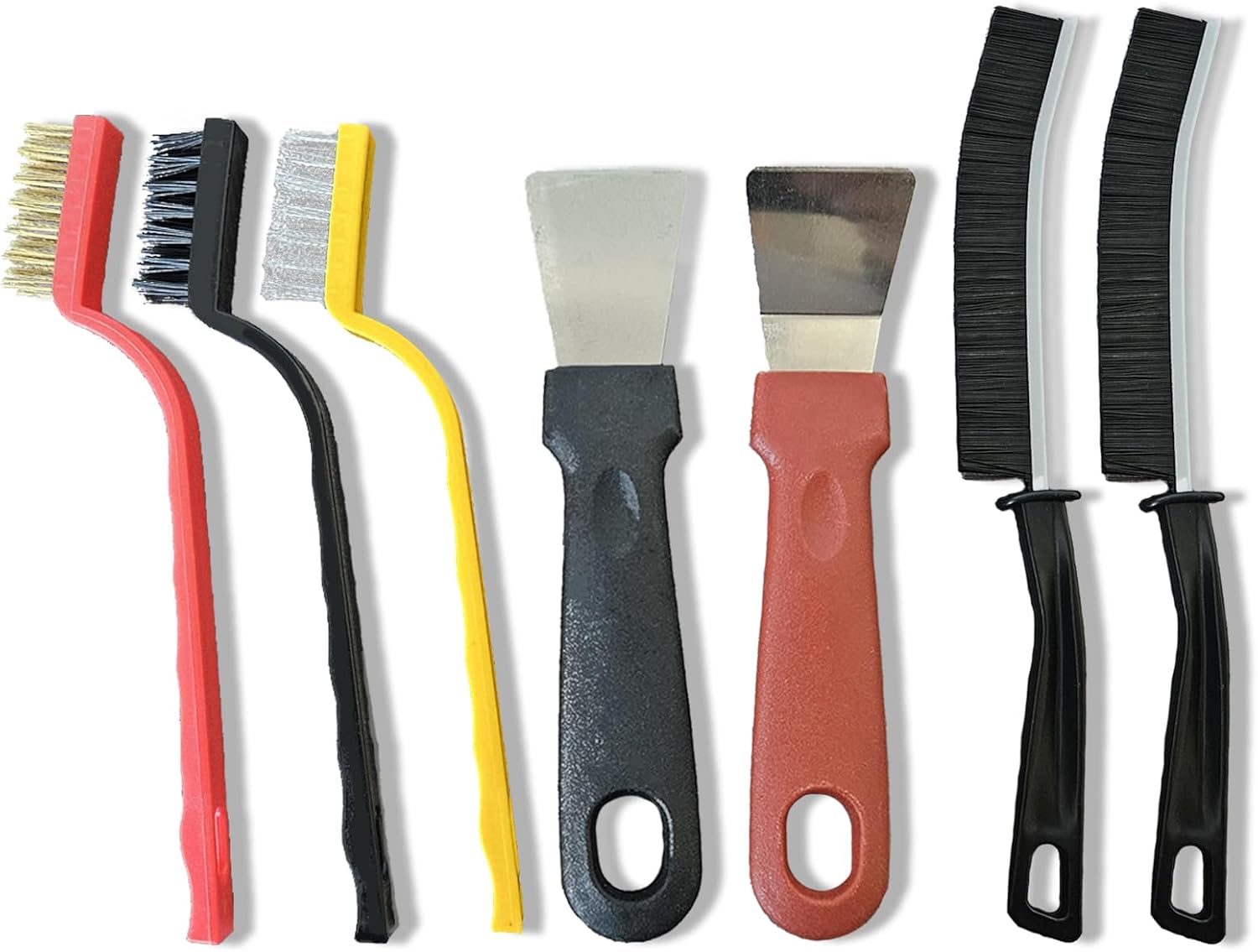 Multi-Purpose Crevice Brush Tools, 7 Pieces
