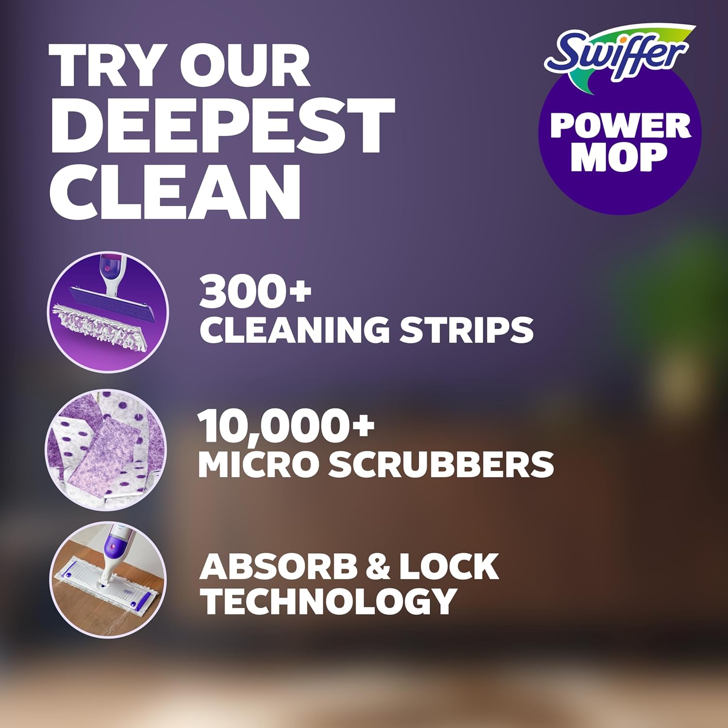 Power Mopping Kit with Cleaning Solution and Pads