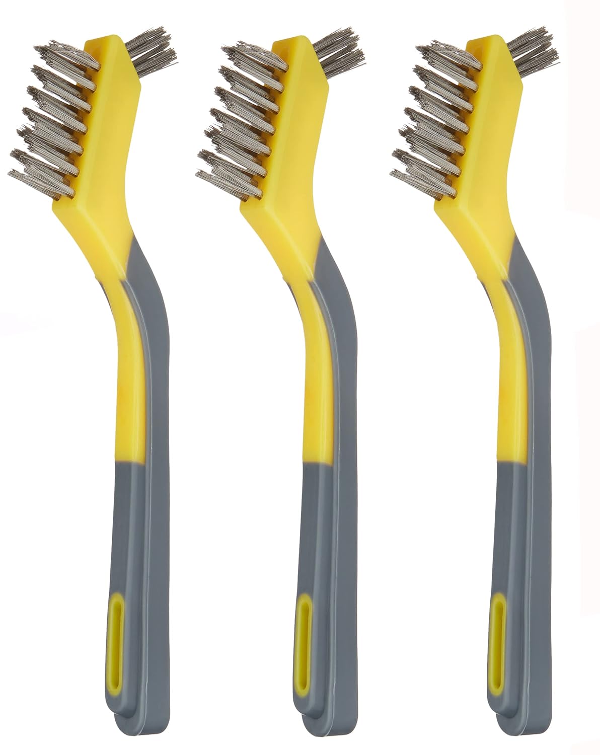 Stainless Steel Mini Wire Brushes, Set of 3