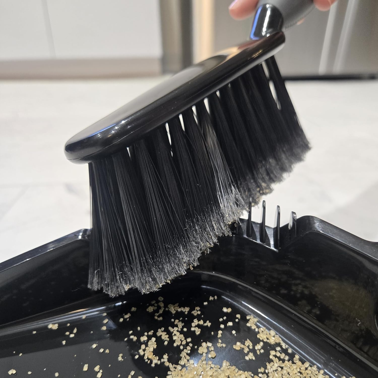 Strong Sweep Broom and Dustpan Set with Detail Brush